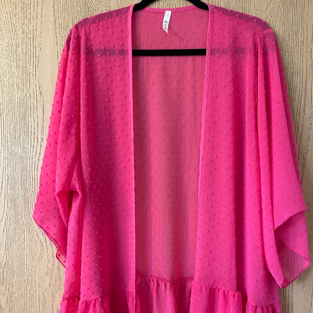NEW MTS Hot Pink Duster/Cover Up